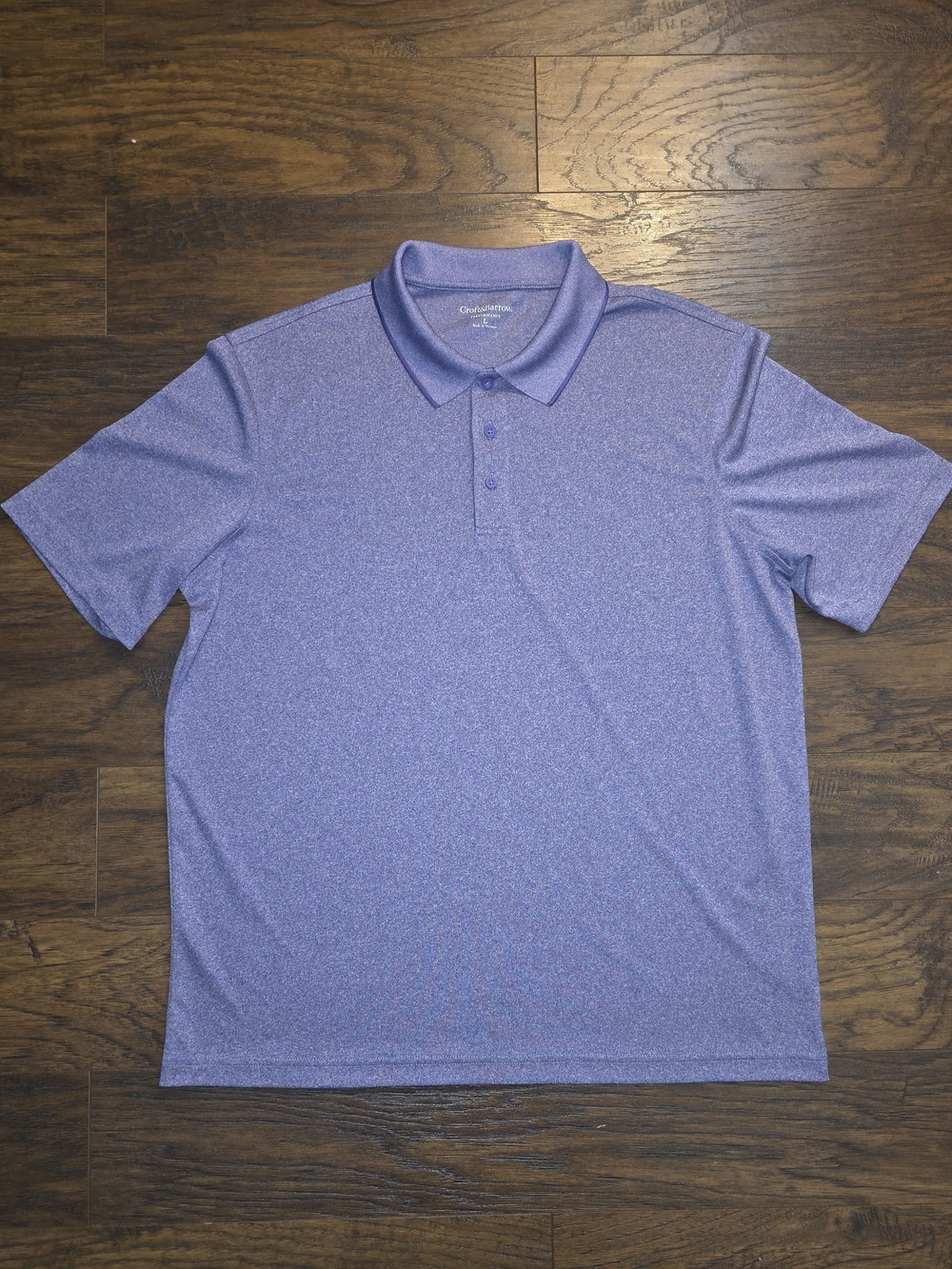 Croft & Barrow Performance Polo Men's Purple Size Large